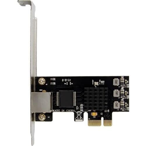 PCI-E Network Card PCI-E X1 RTL8125 Single-Port 2.5G Gigabit Server Network Card 2.5GbE Multi-Gigabit NIC