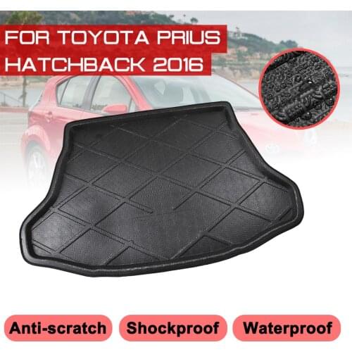 Car Rear Trunk Boot Mat Waterproof Carpet Anti Mud Tray Cargo Liner For Toyota Prius Hatchback 2016 Floor Mats