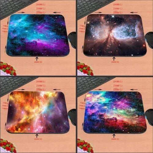 Mairuige Customized Mouse Pad Colorful Beautiful Planets In Space Computer Notebook Logo Printing Mouse Pad Soft Rubber Mat