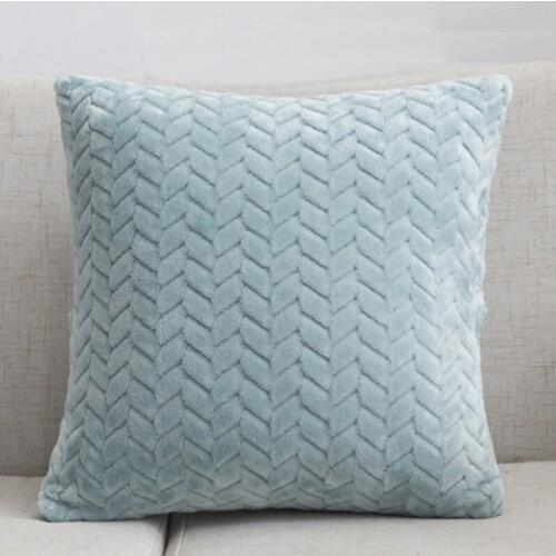 43*43cm Flocking Pillow Cover Square Smooth Fashion Pillowcase Multicolor Waist Cushion Cover Decorative Pillowcase For Home