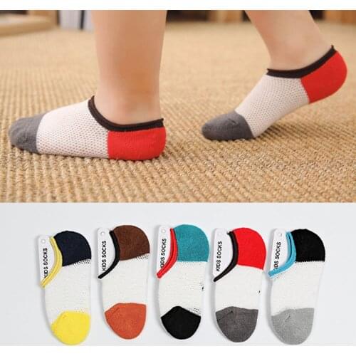 Summer new mesh socks wholesale cotton socks children absorb sweat permeability thin baby ship sock