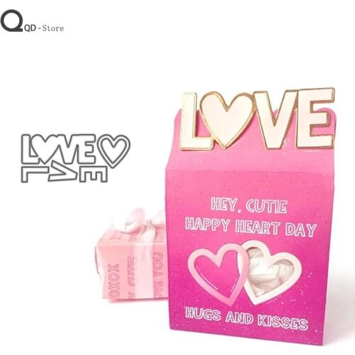 Love Letter Model Cutting Dies Stamps Dies Scrapbooking Mold Cut Handmade Tools DIY Craft Decoration Metal Cutting Dies New 2020