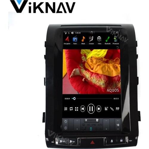 GPS navi multimedia DVD player for Toyota Land Cruiser LC200 car video player radio stereo vertical screen android 13.3 inch