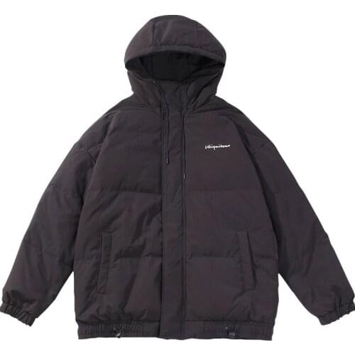 Mens Cotton Padded Jacket 2020 Winter Coat Parka Bombers Solid Windproof Hip Hop Streetwear Male Jacket For Men