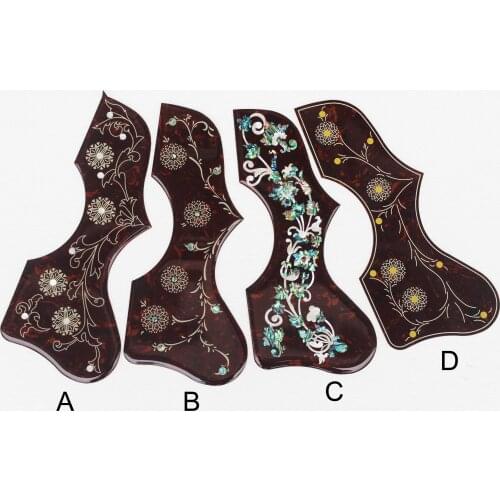 43" acoustic guitar pickguard for J200 guitar,2mm thickness celluloid inlays Pick-guard,Golpeador para guitarra acustica
