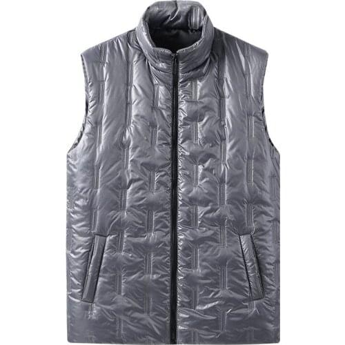 New Mens Jacket Cotton Vest Winter Sleeveless Male Cotton-Padded Coats Warm Waistcoats Tops Plus Size L-5XL veste homme