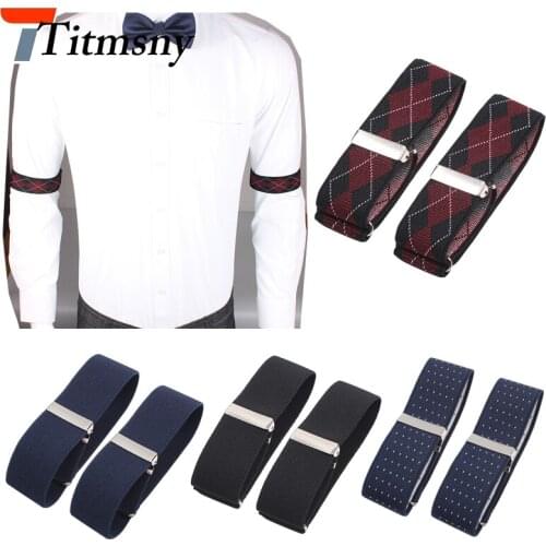 New Elastic Armband Shirt Sleeve Holder Women Men Fashion Adjustable Arm Cuffs Bands for Business Party Clothing Accessories