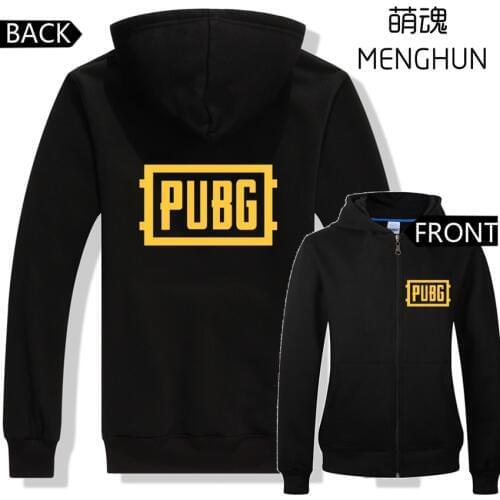 PUBG player unknowns battlegrounds new hot game fans zip up hoodies PUBG hoodies mens gift PUBG costumes gift for men ac669