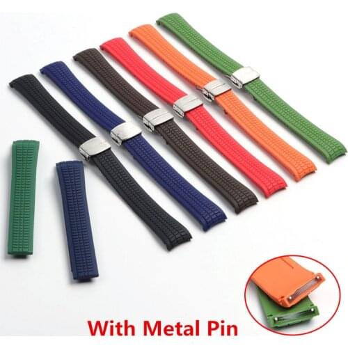 Brand quality Soft Silicone Rubber Watchband 21mm For Patek Strap for Aquanaut Philippe Belt 5164a 5167a-001 Watch band Logo on