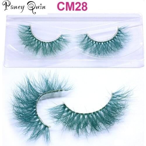 3D 6D 1pairs/Set makeup False Colored Eyelashes Natural Mink fluffy Style Eye lash Extension Makeup Cosplay Colorful Eyelash