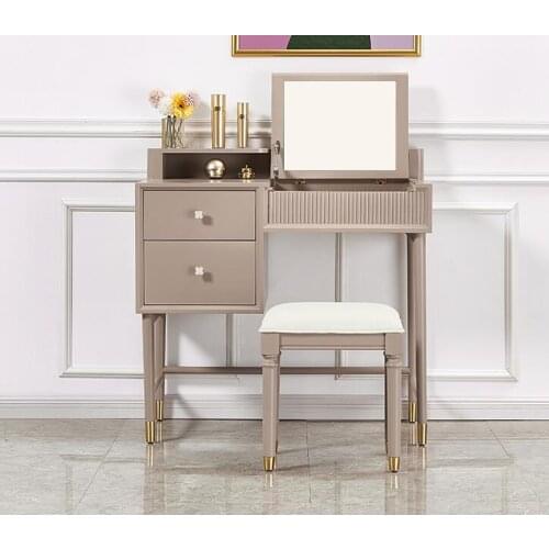 Solid wood dressing table network red dressing table desk desk desk desk desk bedroom small simple makeup table makeup stool com