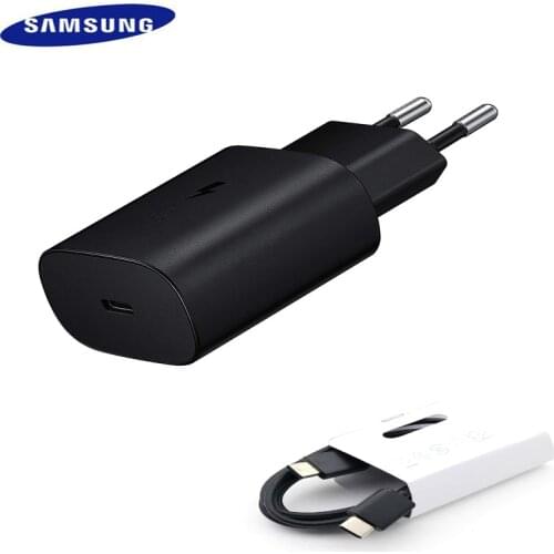 For Samsung S21 Note 20 10 A70 Super Fast Charger Cargador 25W EU Power Adapter For Galaxy Note20 S20 A90 A80 S10 Type C Cable