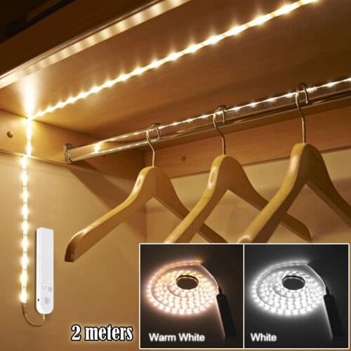 LED Under Cabinet light LED Strip led Lamp with Wireless PIR Motion Sensor USB Port light kitchen Stairs Wardrobe Bed Side Light