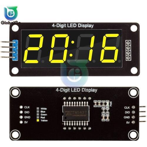 TM1637 0.56" 0.56 Inch 4-Digit Digital Clock LED Display Tube 7 Segments LED Clock Double Dots Module For Arduino