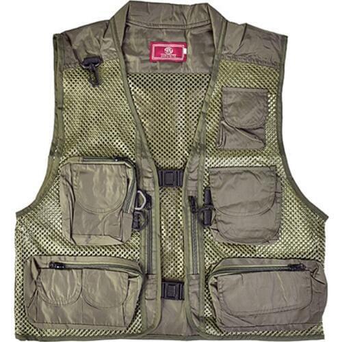 Fishing vests Quick Dry Multifunctional Polyester Fishing Clothing Multi-Pocket Waistcoat Hunt Hike Fisherman Clothes 2019