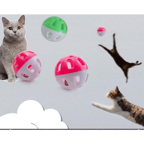 1/2/4 Pcs Toy Cat Hollow Bell Parrot Toy Hollow Pet Ball For Interactive Cat Training Toys Chew Fun Pet Supplies