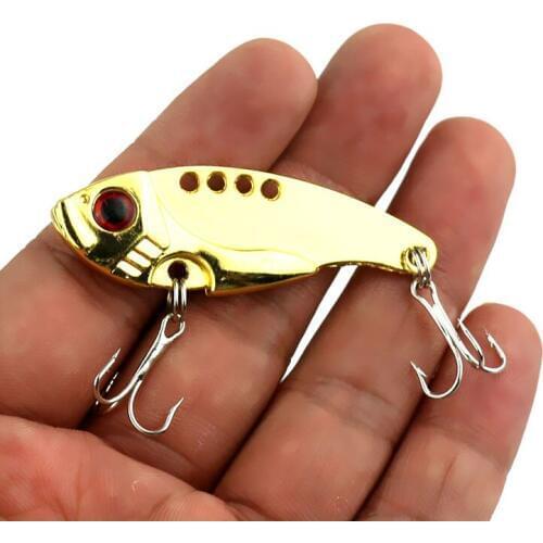 1pcs 5.5cm 11g metal vib fishing lures wobbler pike carp trout perch catfish crappie bionic fishing baits pesca fishing tackles