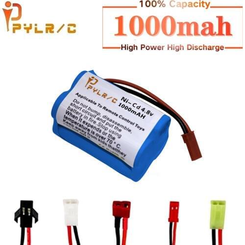 4.8v Rechargeable Battery For Rc toy Cars Tanks Robots Gun 1000mah Ni-CD Battery AA 4.8v 1000mah Batteries Pack For Rc Boat 1PCS