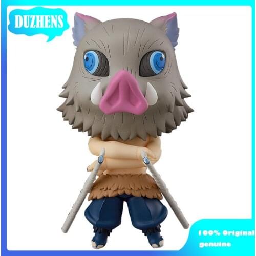 Anime Demon Slayer Original Japanes Hashibira Inosuke Q version figma PVC Action Figure Anime Figure Model Toys Figure Doll Gift