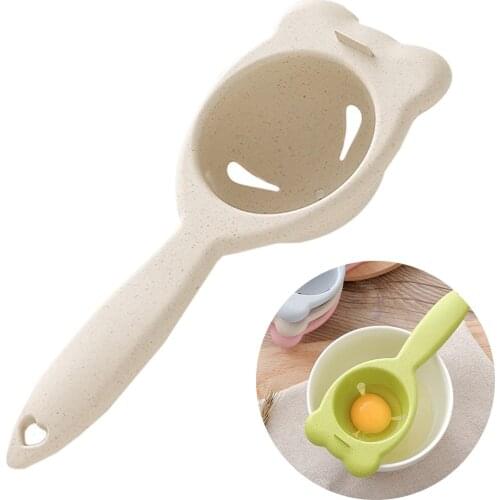 4 Colors Egg Separator White Yolk Sifting Home Kitchen Chef Dining Cooking Plastic Gadget For Household Kitchen Egg Tools