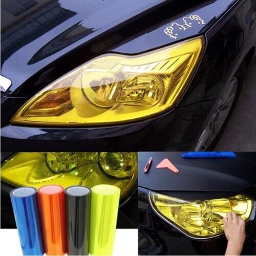 40*200cm Auto Car Smoke Fog Light Headlight Taillight Tint Vinyl Film Sheet Sticker Waterproof Car Body Film Cover Car Styling