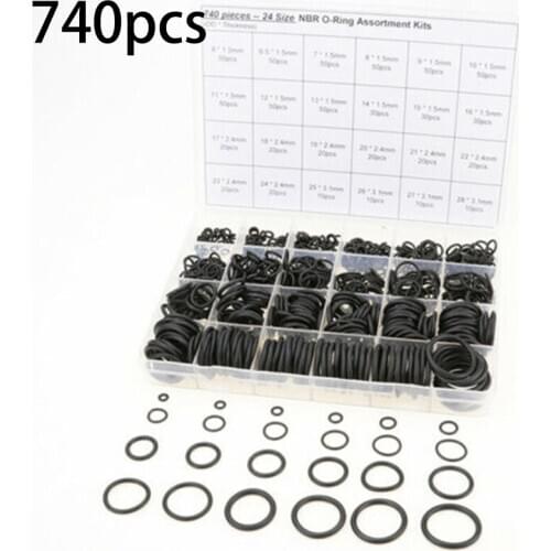 740pcs Sealing Ring Set Assortment Seal Washer gasket Tool Accessories