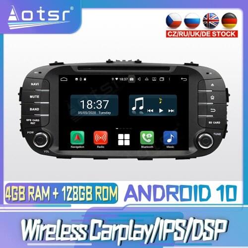 Android 10 PX6 128G For KIA SOUL 2014 2017 Carplay DVD GPS Navigation Auto Radio Stereo Video Multimedia Player HeadUnit 2din