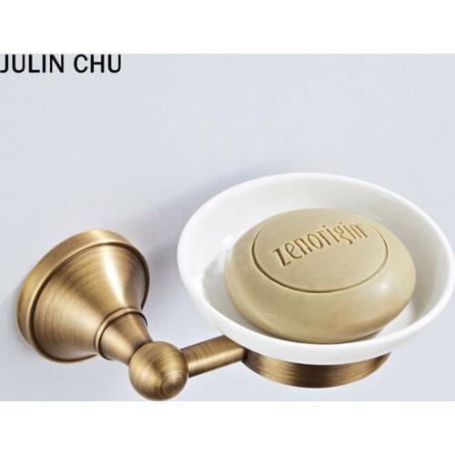 Antique Soap Dish Holder Bronze Black Brushed Bathroom Soap Dishes Holder with Ceramic Dish Holders for Bathroom Toilet Kitchen