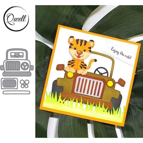 QWELL Car Metal Cutting Dies for Scrapbooking and Card Making Paper Embossing Craft New 2019 die cuts