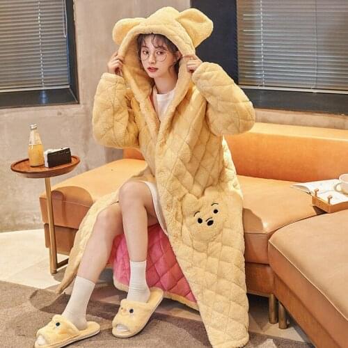 DerDerBiu Women's Fleece Robes