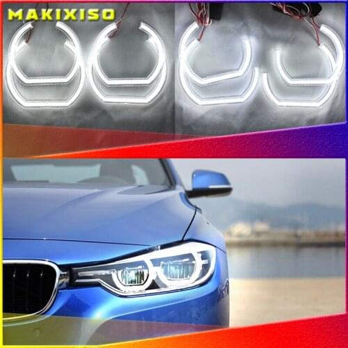 For BMW 7 Series E38 1995-2001 XENON headlight DTM M4 Style Ultra bright led Angel Eyes DRL halo rings Retrofit Accessories