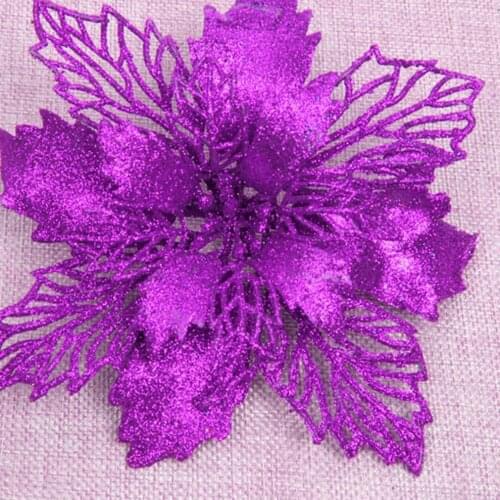 Double Christmas Flowers Christmas Pendant Ornaments for Christmas Decoration Hanging Ornaments Christmas Props Accessories