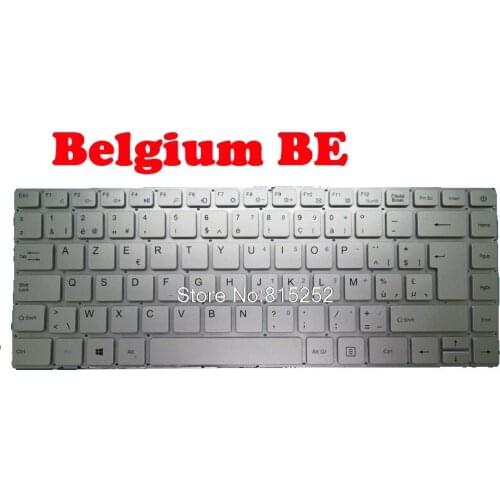 Laptop Keyboard For MEDION AKOYA E4254 MD62100 MD63100 30024480 30025703 30026707 30025737 Belgium BE Sliver