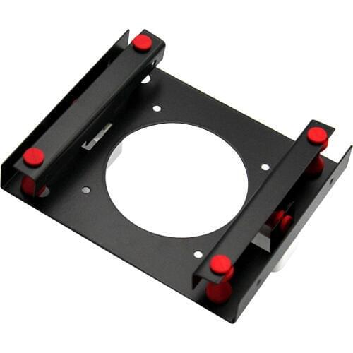 XT-XINTE Hard Disk Shock Absorber Bracket HDD SSD Converter Bracket Converts 3.5 to 5.25 Inch Hard Drive Bay Mounting Bracket