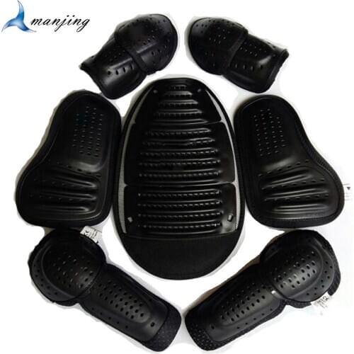 Black Dai need Motorcycle off road Motocross Riding Jacket Insert armor Back Chest Spine Elbow shoulder combinations