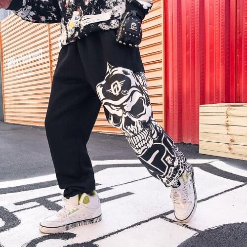 Man Boxing Sports Fitness Tiger Large Size Thai Fist Running Fighting Street Hip Hop Slacks Skull Trousers Casuals Sweatpants