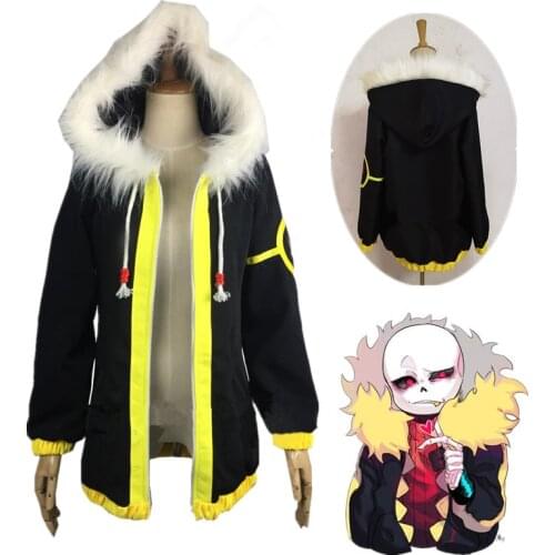 2021 Undertale Frisk Chara Cosplay Costume Anime Game Unisex Jacket Coat Halloween Party Clothes men coat