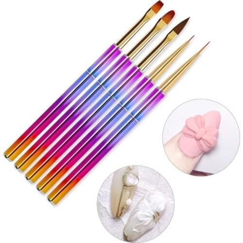 5pcs Makeup Brushes Tool Set Cosmetic Powder Eye Shadow Foundation Blush G99E