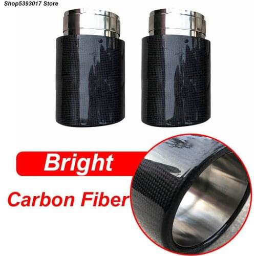 For Honda Civic Hatchback 2021 2020 2019 2018 2017 Car Carbon Fiber Exhaust Muffler Tip Chrome Exhaust Tail Muffler Tip Pipe