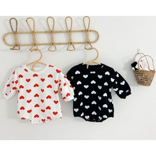 Spring Newborn Infant Baby Boys Girls Cute Printing Rompers Clothing Kids Boy Girl Long Sleeve Rompers Clothes