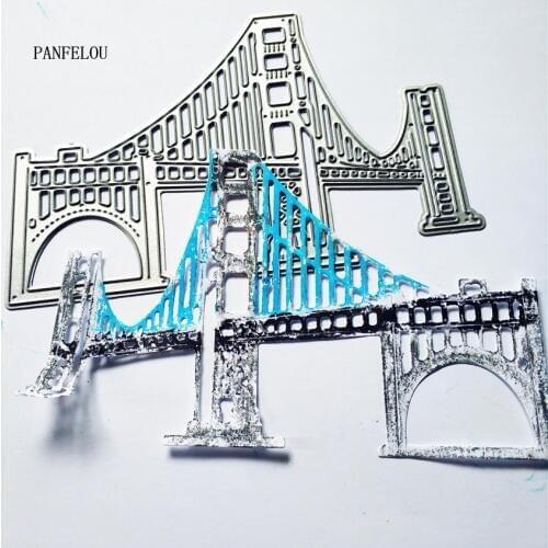 PANFELOU cross-sea bridge Scrapbooking DIY Easter wedding album cards paper die metal craft stencils punch cuts dies cutting