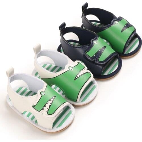Cartoon Baby Girls Boys Sandals Soft Anti-Slip Infant Summer Outdoor Shoes Toddler First Walkers 0-18 Months