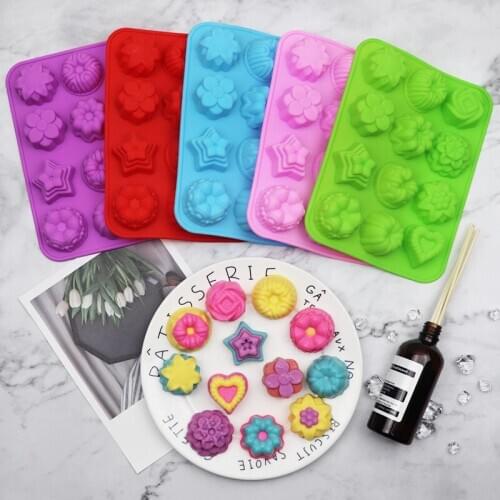 Flower Silicone Cake Mold Pastry Decorating Tool Chocolate Cookies Molds Baking Tools For Cakes Wedding Cake Decoration