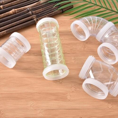 DIY U-type Plastic Pipe Line Tube Training Playing Connected External Tunnel Toys For Small Animal Hamster Cage Product Supplies