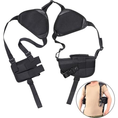 Tactical Gun Holster Universal Gun Carry Pouch Concealed Shoulder Holster Underarm Shoulder Handgun Mag Pouch Hunting Accessory