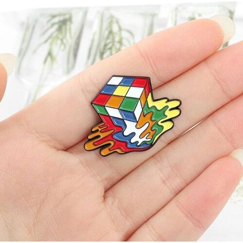 Fun Games Enamel Pins Cute Balloon Clown Cube Origami Crane Kids Friends Brooch Costume Lapel Pin Badge Fashion Jewelry