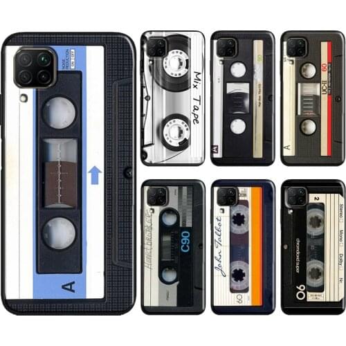 Vintage Magnetic tape Cassette audio tape For Huawei Mate 20 Lite P Smart 2019 2021 Cover For Huawei P20 Lite P40 P30 Pro Case