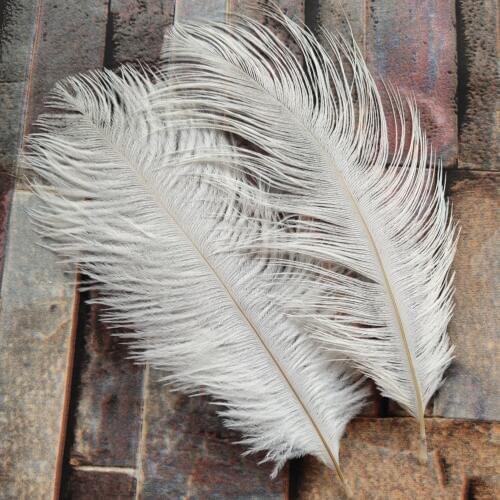 High Quality 10pcs white ostrich feathers 6-8 inches/15-20 cm Christmas Birthday Wedding Party DIY Decorations Plumage