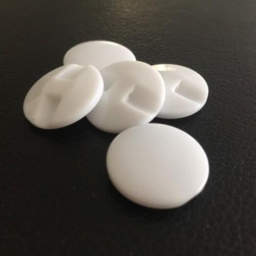 High quality 15-38mm big round Resin buttons sewing on clothes trench coat button for clothing dark hole bread button white spot