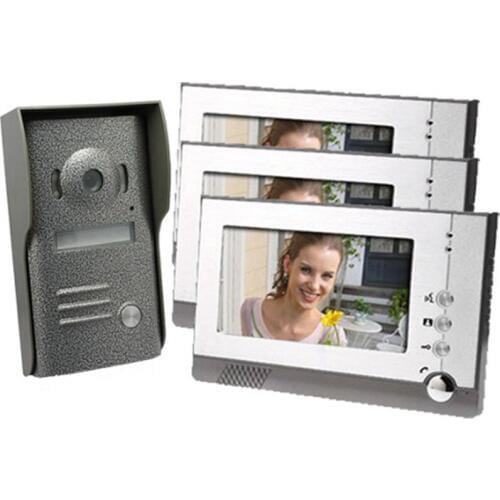 7 Digital Screen Wired Video Door Phone Intercom System